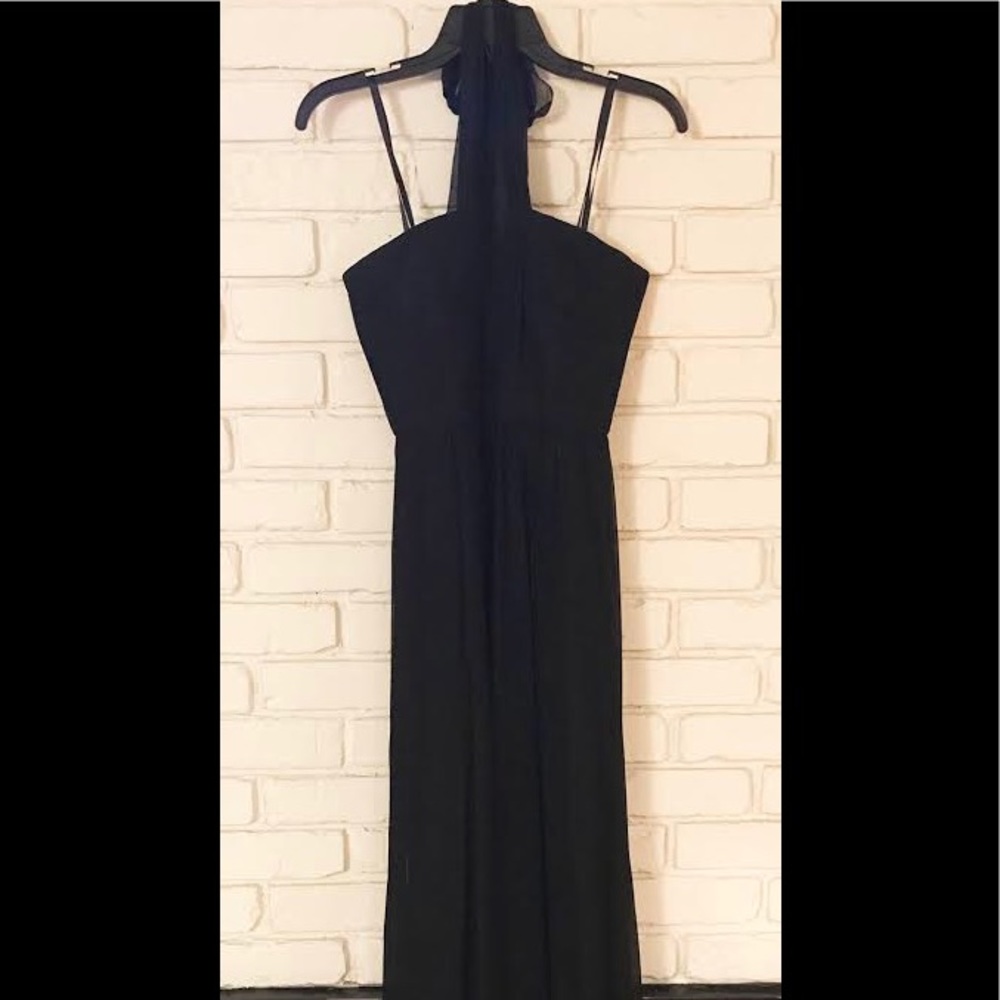 BCBGMAXAZRIA black halter dress